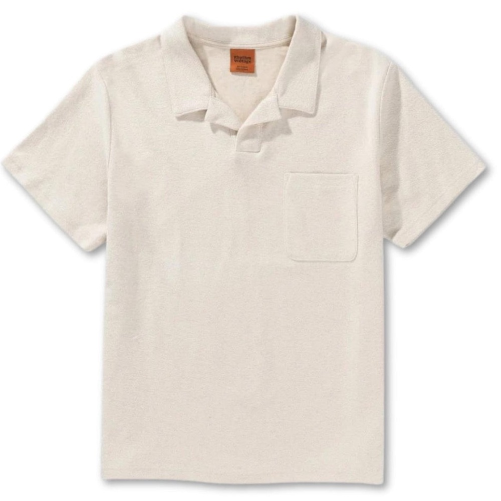 Cream Short Sleeve Polo Shirt